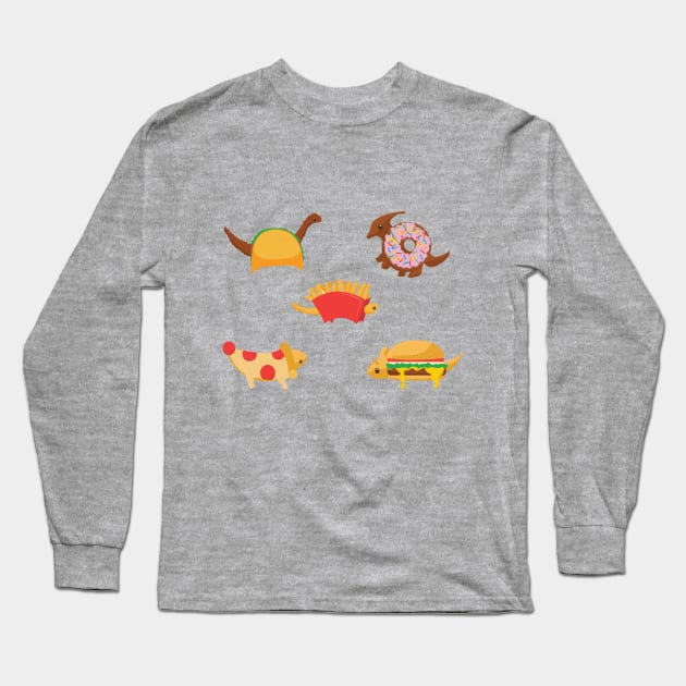 Snackasaurus' Long Sleeve T-Shirt by UntidyVenus